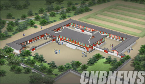 경복궁 흥복전 복원조감도.(사진=문화재청)