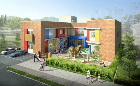 인천 서구 구립어린이집 조감도(사진 제공: LG그룹)