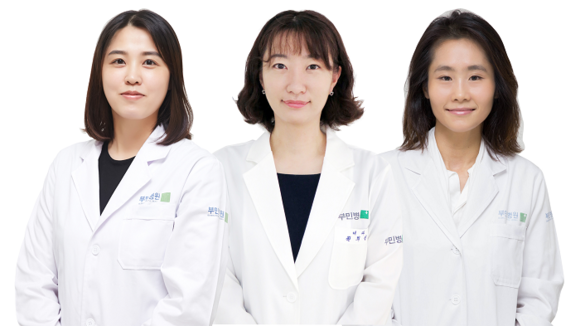 왼쪽부터 해운대부민병원 순환기내과 최진희 과장, 내분비내과 권희선 과장, 류마티스내과 박나영 과장. (사진제공=부민병원)