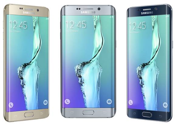 듀얼 엣지 디자인의 ‘갤럭시 S6 엣지+’.(사진제공=삼성전자)