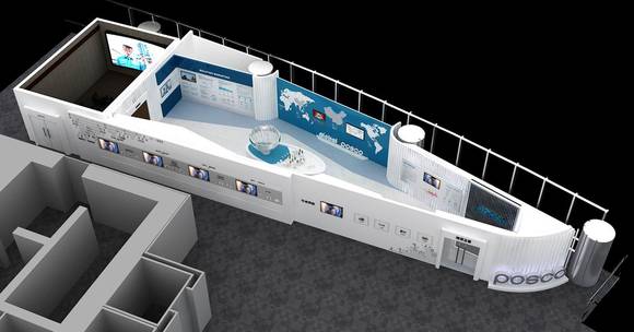 포스코차이나 홍보관 내부 조감도. (사진제공=포스코)