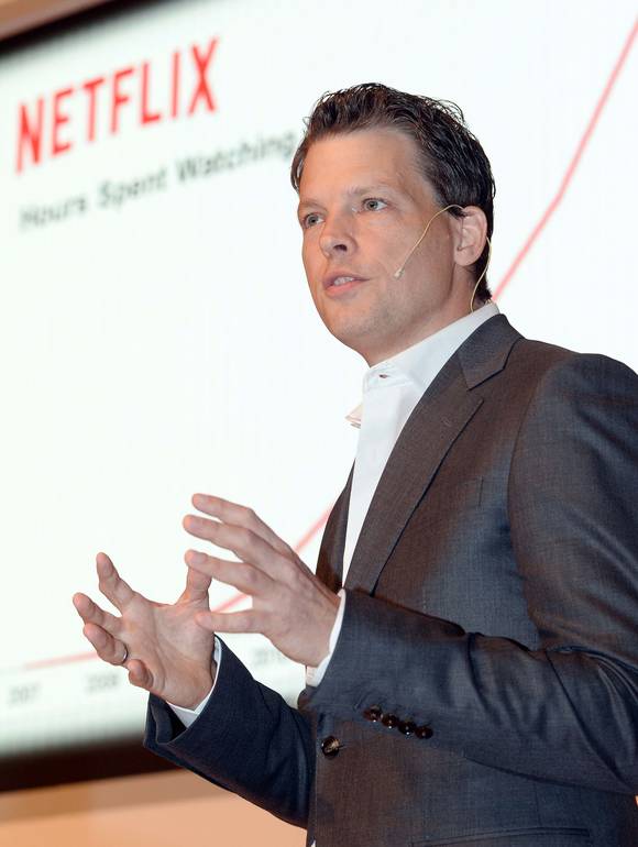넷플릭스의 한국 진출 계획을 발표한 그레그 피터스(Greg Peters) 넷플릭스 글로벌 사업 총괄책임자. (사진제공=넷플릭스)