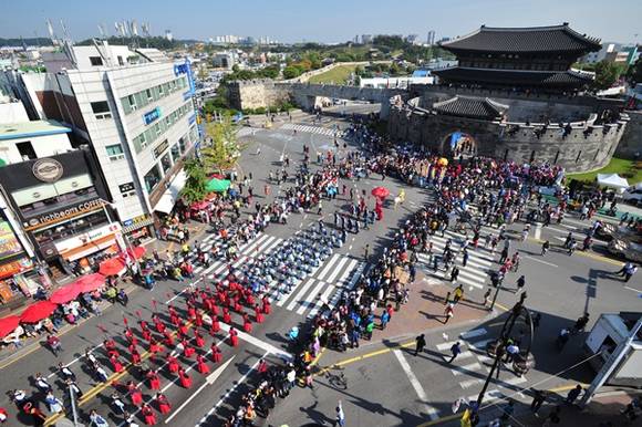 정조대왕 능행차 장면(사진=수원문화재단)
