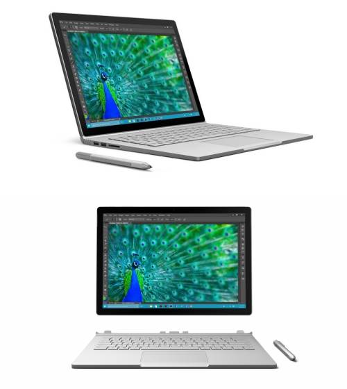 노트북 모드와 태블릿 모드를 모두 지원하는 ‘서피스 북’. (사진=마이크로소프트)