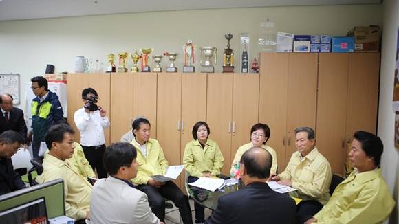 북부복지타운 방문(사진=평택시의회)