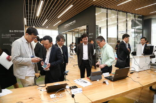 사진은 지난 4월 30일 개최된 핀테크지원센터 제1차 데모데이 모습. (사진제공=금융위)