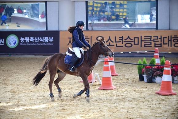 조유진 양의 경기모습(사진=한국마사회)