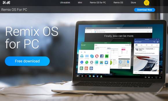 자이드 홈페이지에서 무료 다운로드가 가능한 리믹스 OS. (사진=자이드)