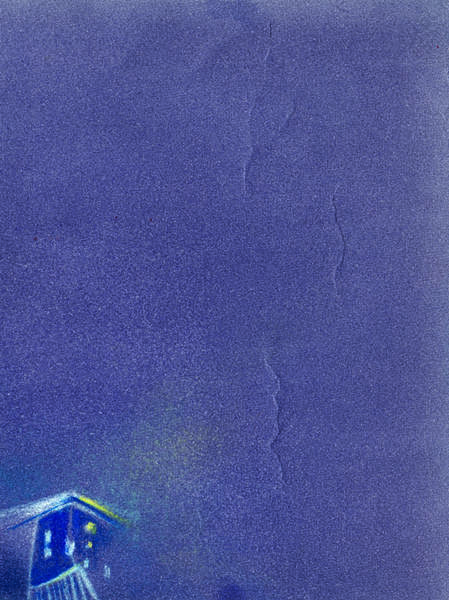 홍지희, '씬 시리즈 - 드로잉 4(Scene Series - drawing 4)'. 종이에 콘테, 파스텔. 2015.