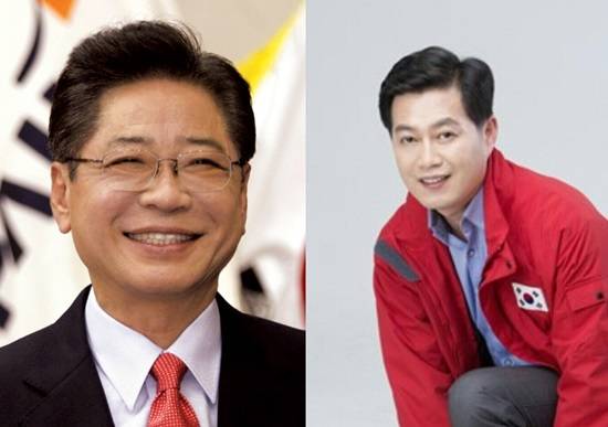 (왼쪽부터) 파주을 새누리당 류화선, 서창연 예비후보