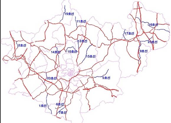 접도구역 해제 노선도