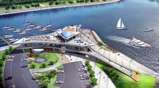 이강안 예비후보(김포 새누리당)가 공약으로 발표한 '경인아라뱃길 수상레저단지 조감도'(사진= 이강안 캠프)