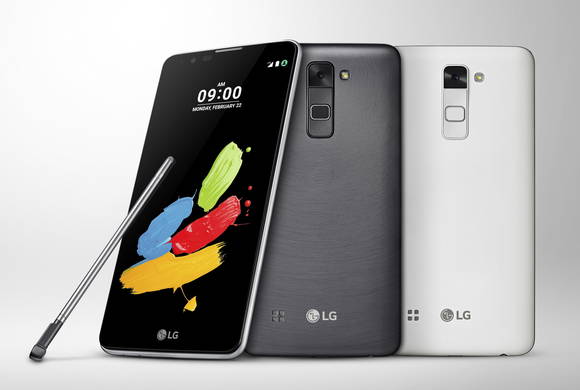 LG전자가 ‘MWC 2016’에서 공개하는 5.7인치 대화면 스마트폰 ‘스타일러스(Stylus) 2’. (사진제공=LG전자)