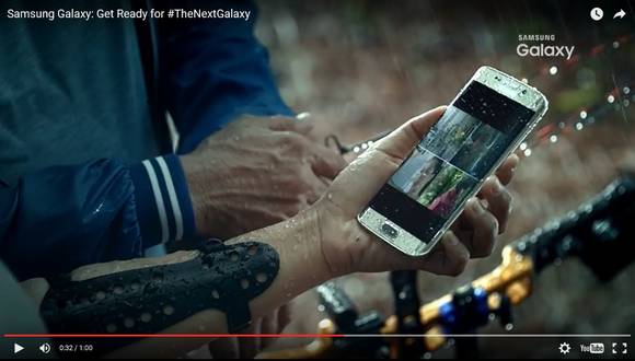 갤럭시 S7·S7 엣지는 완벽한 방수 기능을 제공한다. (사진=삼성전자)