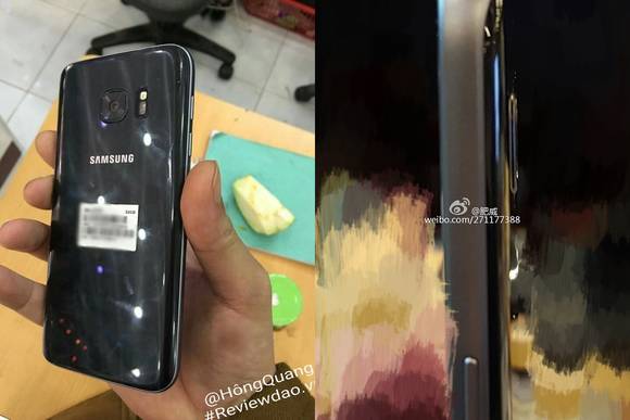 ReviewDao.vn과 웨이보 ‘비위’가 공개한 갤럭시 S7·S7 엣지의 후면·측면 사진. (사진=ReviewDao.vn, 웨이보)