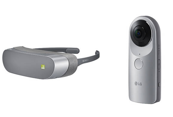 LG전자의 ‘LG 360 VR'과 ’LG 360 캠‘. (사진제공=LG전자)