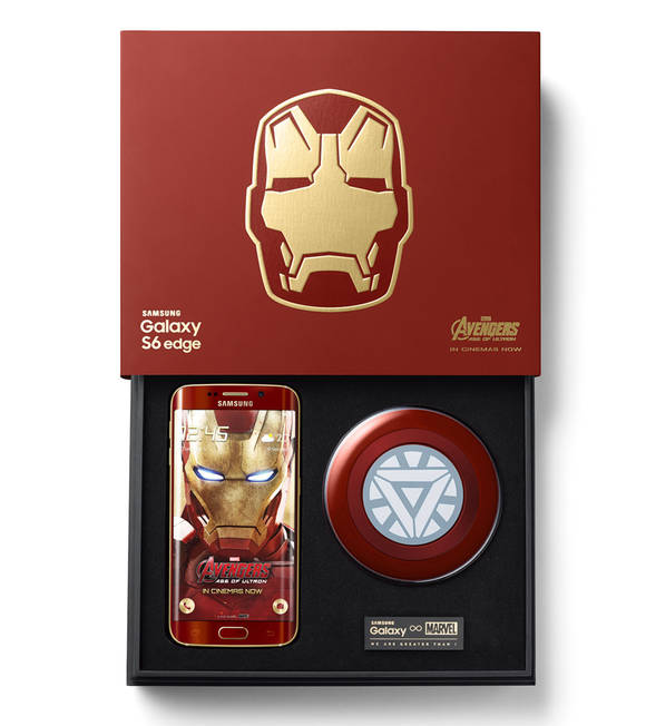 패키지 부문상을 수상한 아이언맨 모티브 ‘갤럭시 S6 엣지 스페셜 에디션 패키지’. (사진제공=삼성전자)