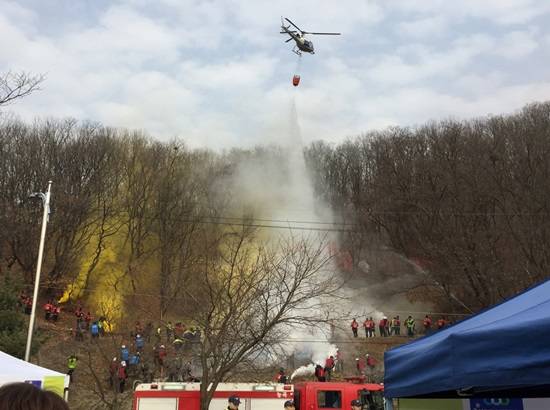 고양시 민관군 합동 산불진화 훈련(사진= 고양시)