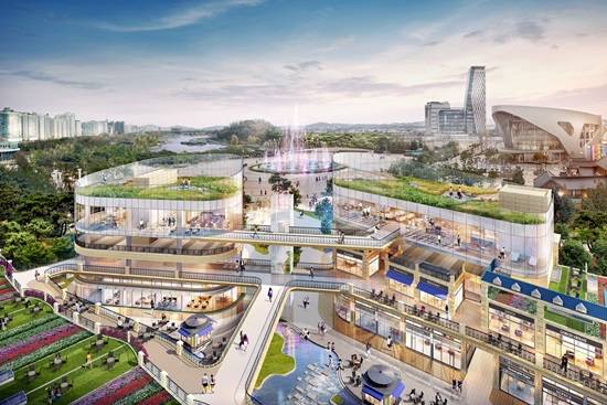 일산호수공원 인근 대형 스트리트몰 '고양호수공원 가로수길' 조감도