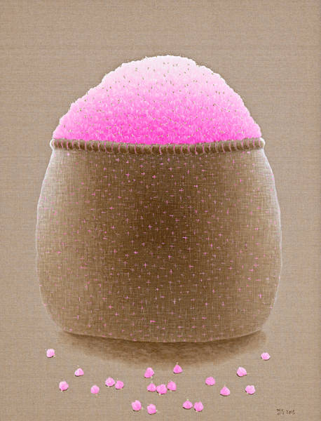 김정수, '축복'. 캔버스에 오일, 130 x 97cm. 2015.