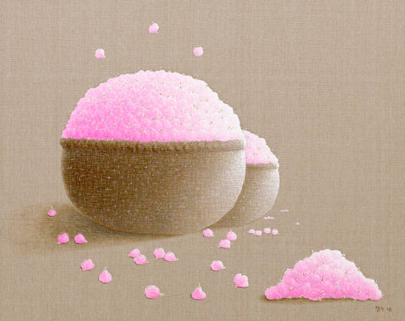 김정수, '축복'. 캔버스에 오일, 91 x 72.7cm. 2016.