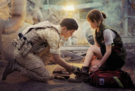 최근 종영된 송중기·송혜교 주연의 ‘태양의 후예’가 정체됐던 한류의 주가를 상승시켰다는 평가를 받고 있다. (사진=KBS)