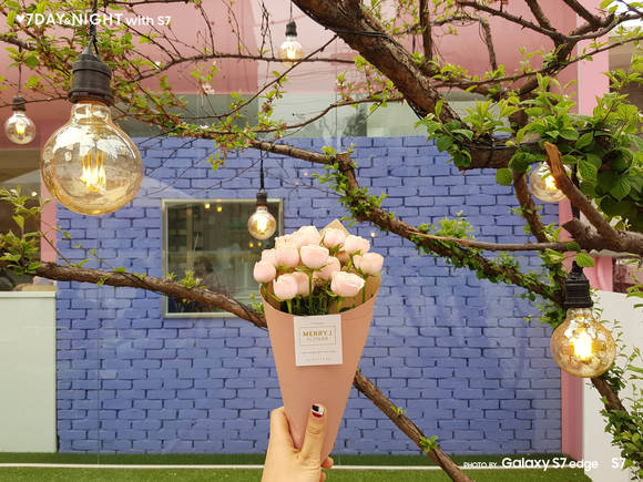 노미연 씨가 서울 홍대에서 촬영한 ‘봄의 멜로디’. (사진제공=삼성전자)