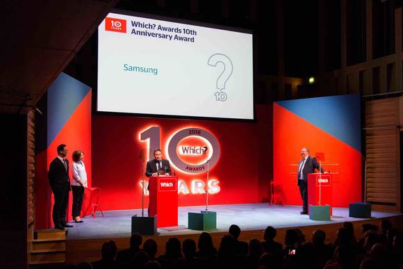 삼성전자가 영국 위치 어워드 시상식에서 ‘올해 최고 브랜드’로 선정됐다. (사진제공=삼성전자)