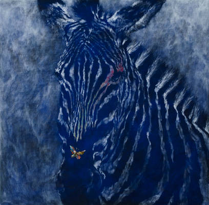 권마태, '투 테이크 칼라즈(To Take Colors)'. 캔버스에 아크릴릭, 75 x 75cm. 2016.