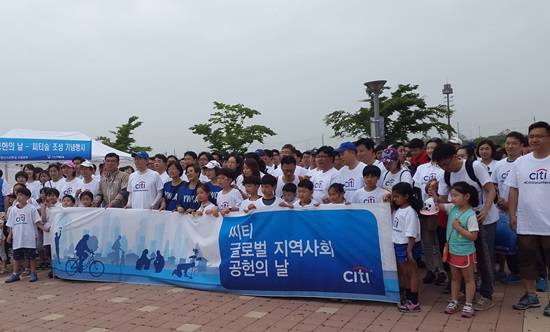 한국수자원공사 경인아라뱃길본부-시티은행의 씨티숲 조성(사진= 경인아라뱃길본부)