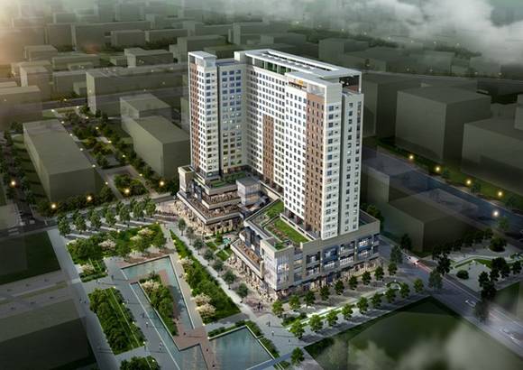 김포시 구래동에 분양 중인 e편한세상 시티 한강신도시 오피스텔 조감도 (사진= 대림산업)