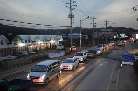파주시 시도 1호선의 상습 정체 모습(사진= 파주시)