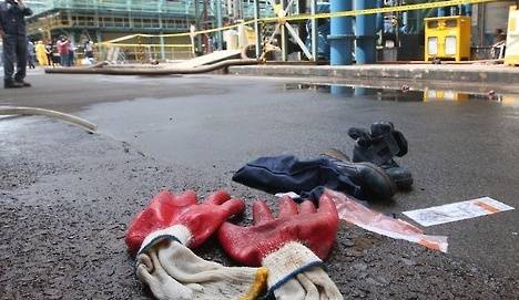 고려아연 2공장에서 황산이 유출됐다. 사고현장 모습. (사진=연합뉴스)