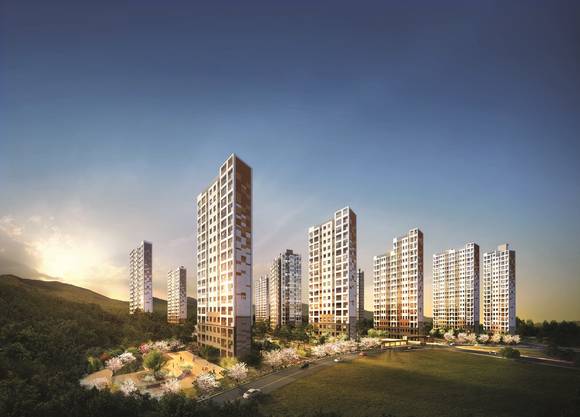 계룡건설의 고양 향동 리슈빌 투시도(사진= 계룡건설)