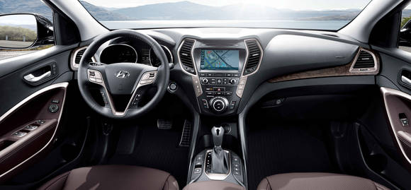 ‘2017년형 싼타페’의 실내. (사진제공=현대자동차)