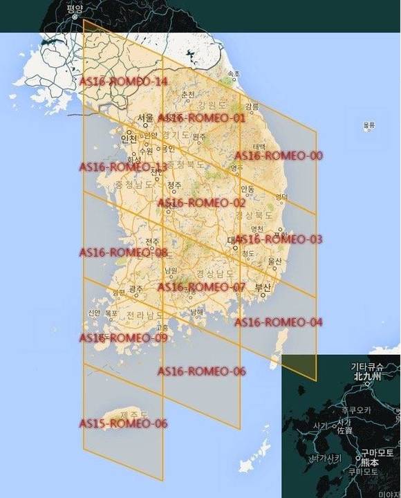 나이안틱의 전작 ‘인그레스’의 지역 구분 맵. 현재 국내에서 게임이 가능한 속초 인근 지역이 한국 맵에 포함되어 있지 않은 것을 확인할 수 있다. (사진=속초시 페이스북)