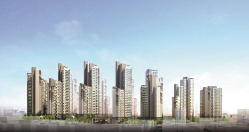 삼성물산 래미안명일역솔베뉴 조감도. (사진=삼성물산)