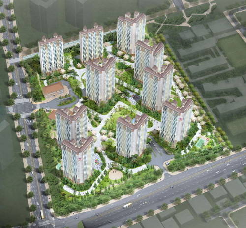 하남미사 A31블럭 사랑으로 부영 임대아파트 조감도. (사진=부영그룹)