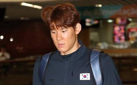 귀국길에 오르는 박태환 선수. (사진=연합뉴스)