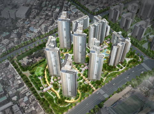 장위래미안1 단지 조감도. (사진=삼성물산)