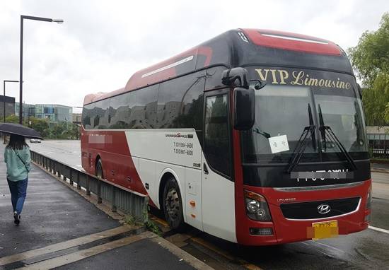 파주출판도시 출퇴근버스가 운행되고 있다(사진= 김진부 기자)