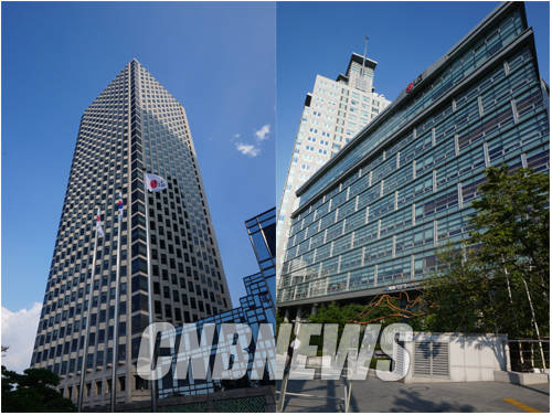 LG화학은 지난 6일 LG생명과학 인수를 검토하고 있다고 밝혔다. LG화학 본사가 있는 서울 여의도 LG트윈타워(왼쪽)와 LG생명과학 본사가 있는 서울 광화문 LG빌딩(오른쪽). (사진=손강훈 기자)