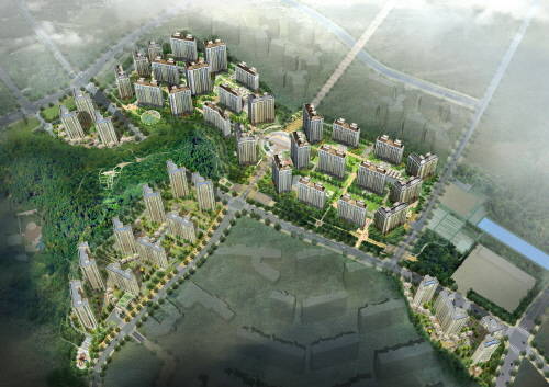 '김포 풍무꿈에그린 2차' 전체 조감도. (사진=한화건설)