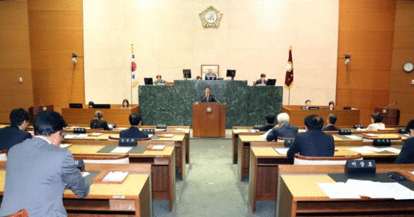 성남시의회 본회의장 전경(자료사진)