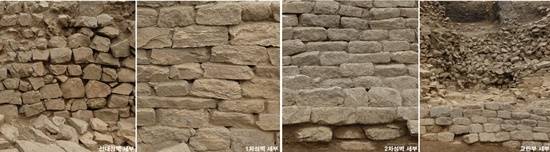 덕진산성 서쪽 성벽 세부성벽 모습(사진= 파주시)