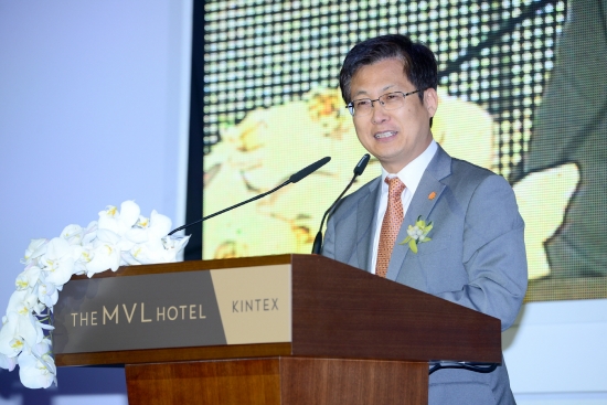 축사를 하는 최성 고양시장